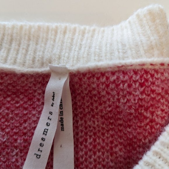 Dreamers by Debut Cropped Style Multi Colour Patterned Sweater - Picture 9 of 13